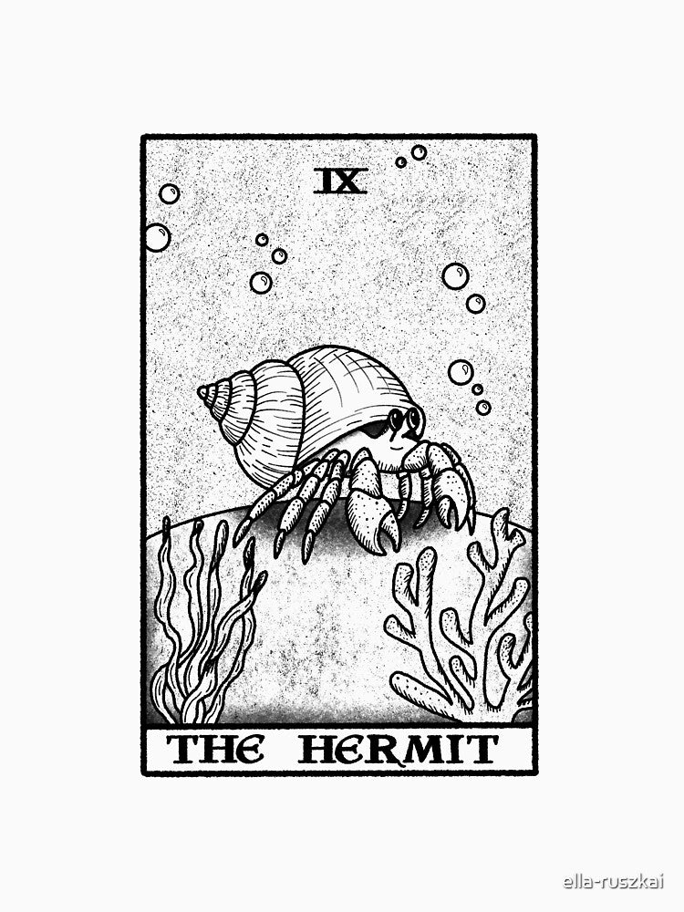 The Hermit (crab) tarot by ella-ruszkai