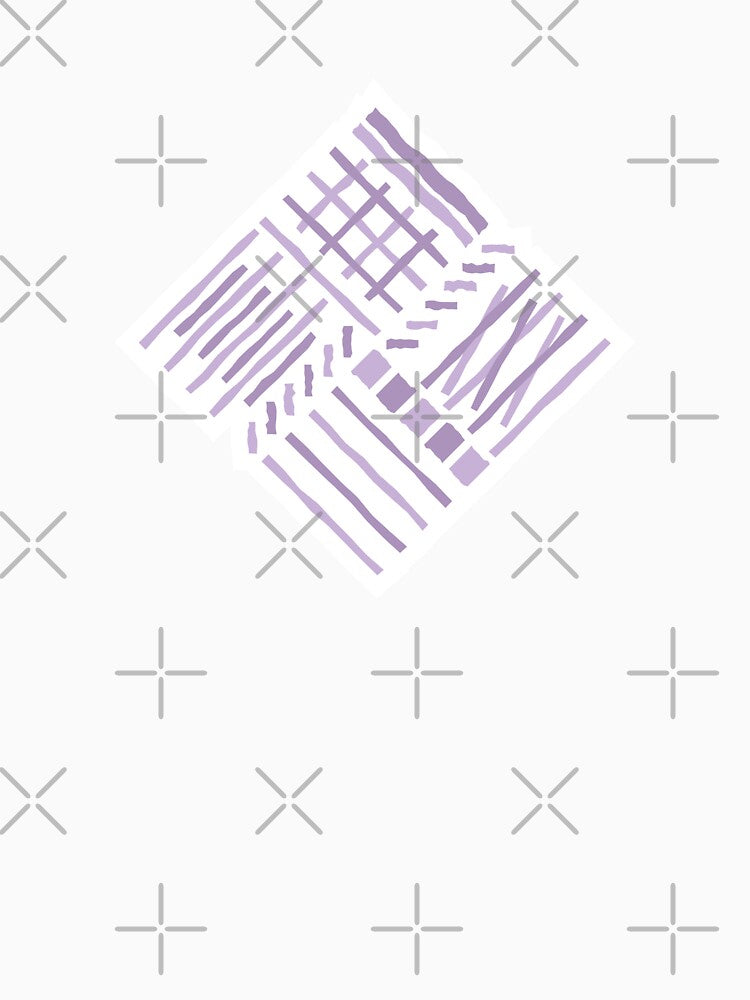Hand-drawn Crossing Lines Pattern – Lilac by RoguePatterns