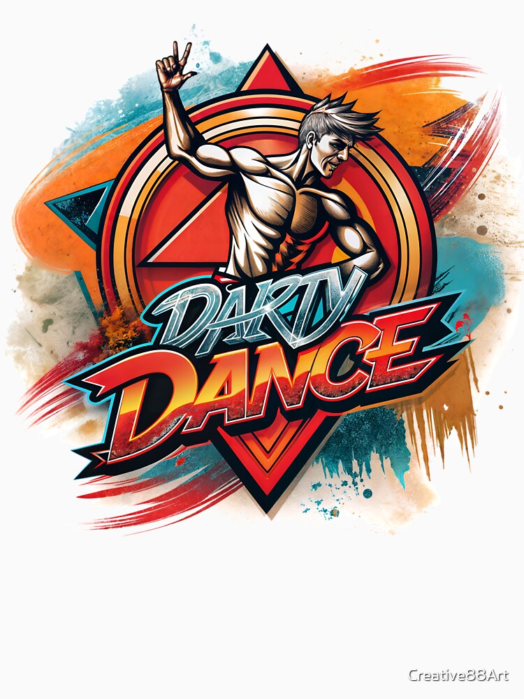 Party dance color logo style,text,isolated by Creative88Art