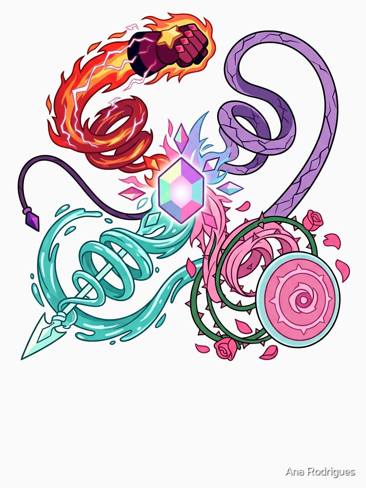 The Crystal Gems Fusion Core Convergence - SU Magical Energy Vector by 0Zetgest