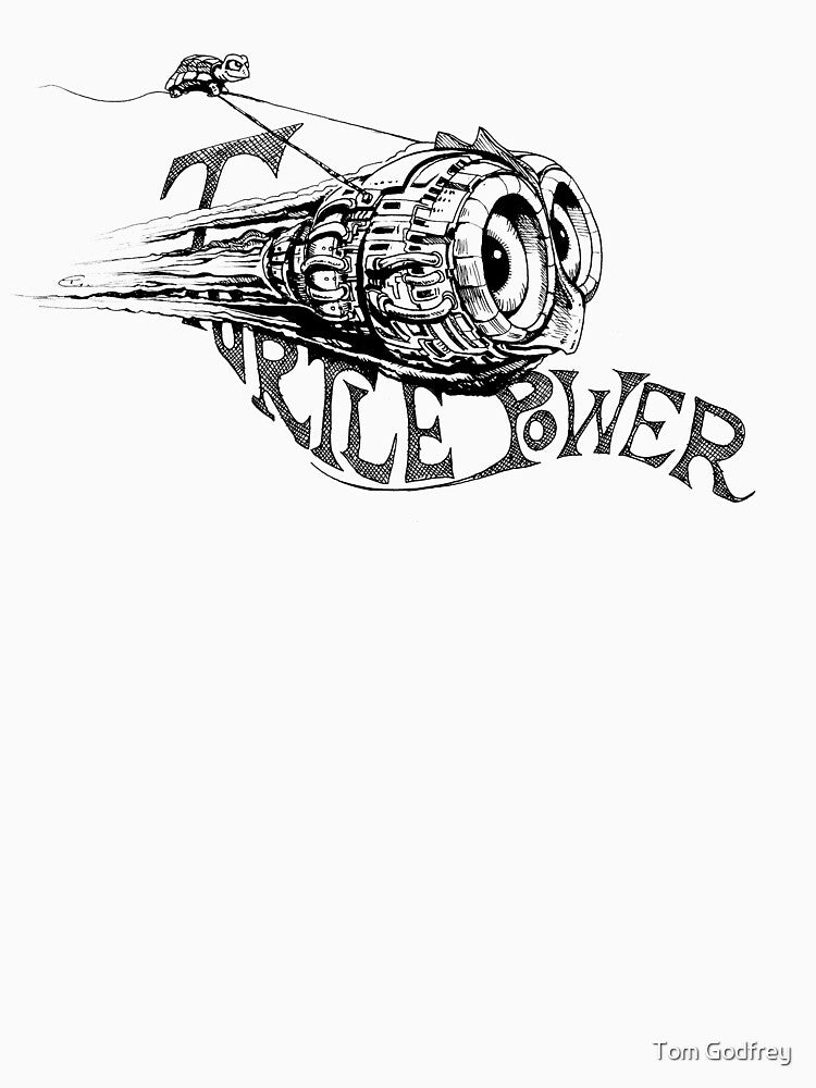 Inktober 1 Turtlepower by Tom Godfrey