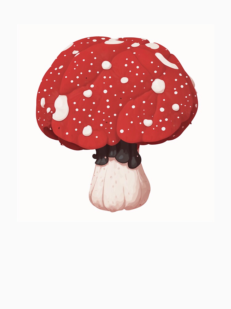 Red Fly Agaric Mushroom - Fantasy Forest Illustration by mrshadow113