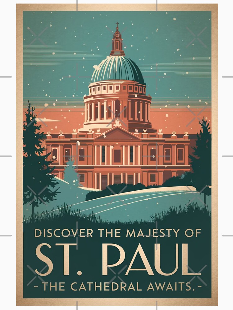 St Paul Vintage Travel Poster by TravelerRat