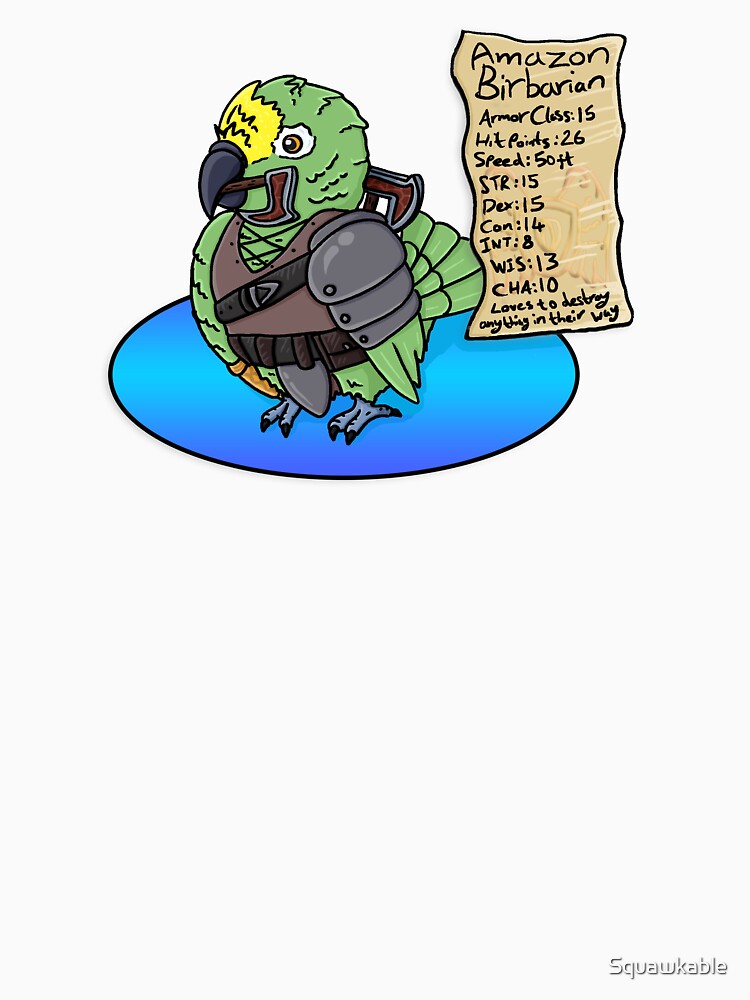Amazon Birbarian by Squawkable
