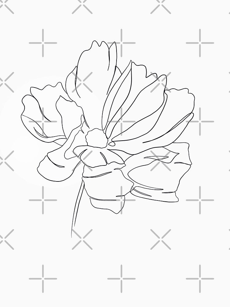 Cosmos One Line Art by StudioMinaar