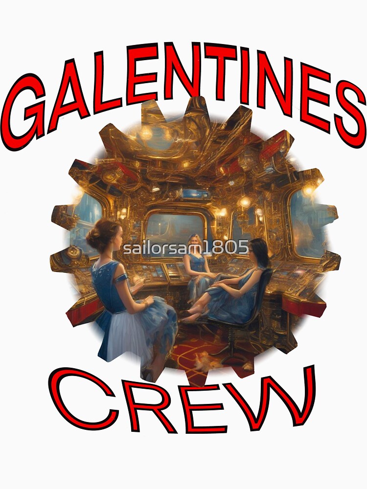 A surreal Girls only Modern submarine US Navy American Girls Galentines crew on submarine on Galentines day and Galentines party, gift idea for Galentines day by sailorsam1805