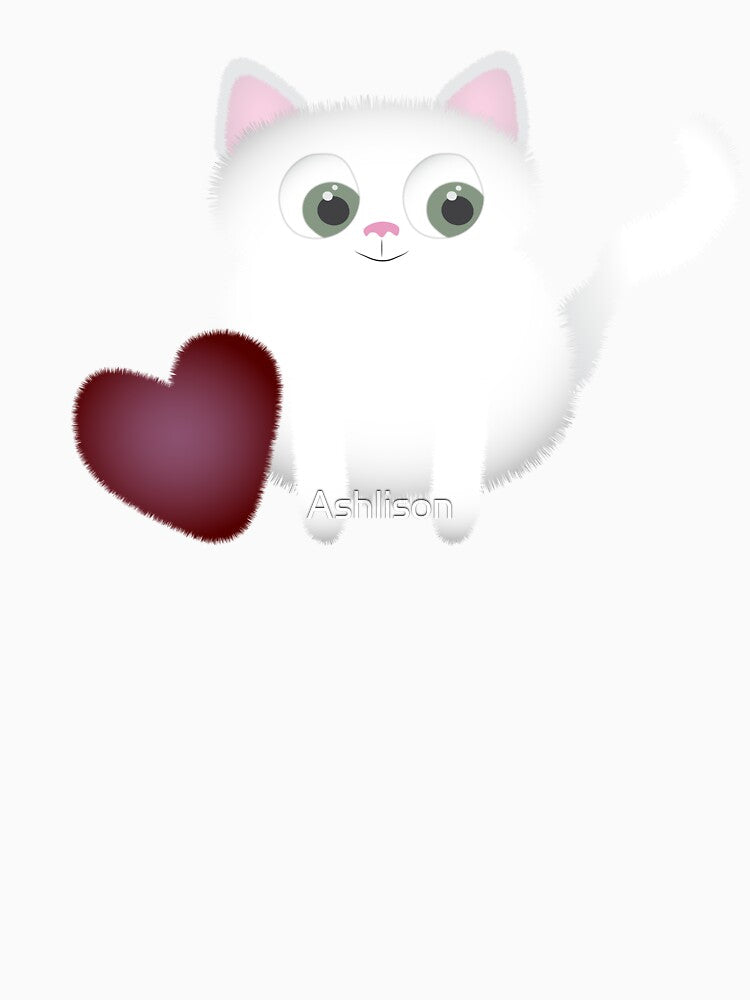 Fluffy Cat Heart by Ashlison