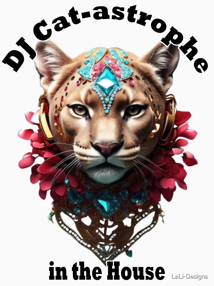 DJ Cat-astrophe - Unique Music Festival Design by LaLi Designs by LaLi-Designs