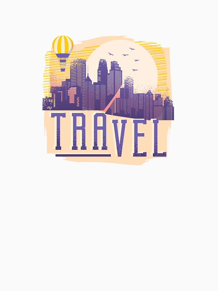 Travel USA Skyline Retro Design by DavinciStore21