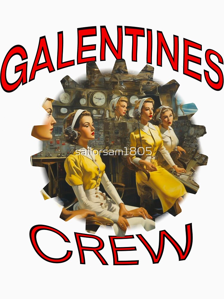 A Galentines crew on submarine on Galentines day and Galentines party, gift idea for Galentines day by sailorsam1805