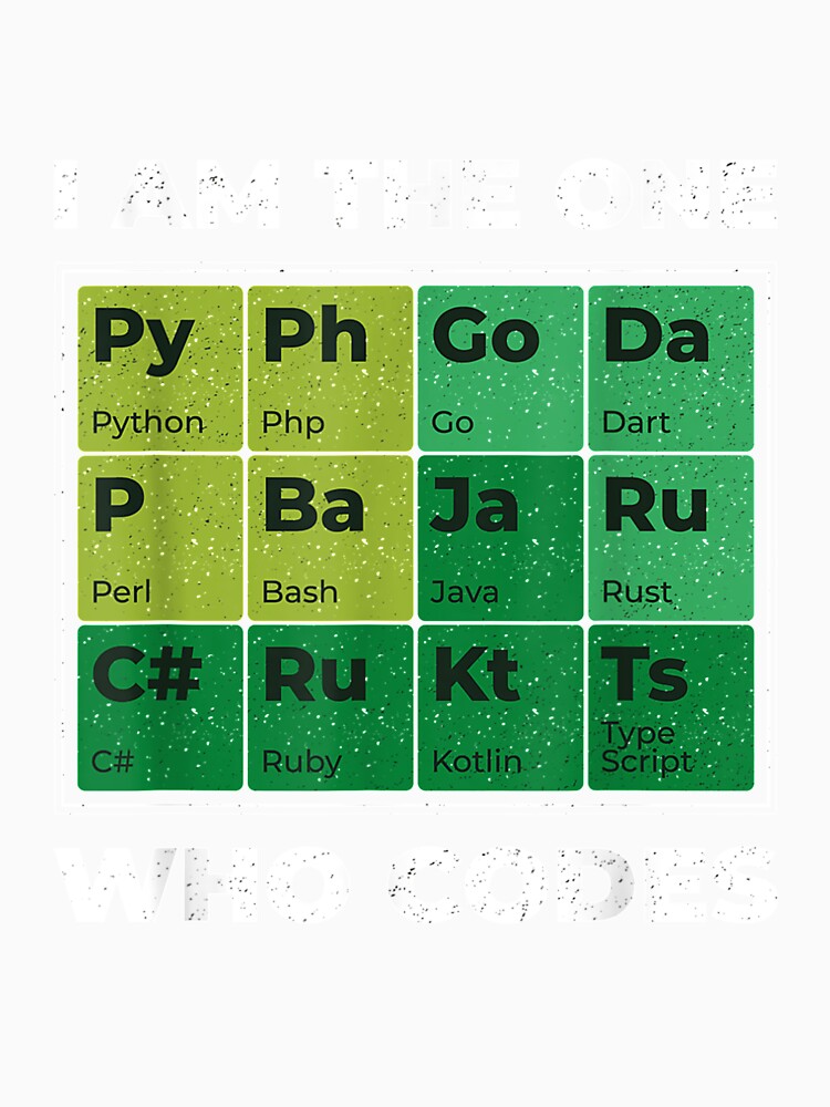Developer Periodic Table Chemistry Funny Gift by lolahomya