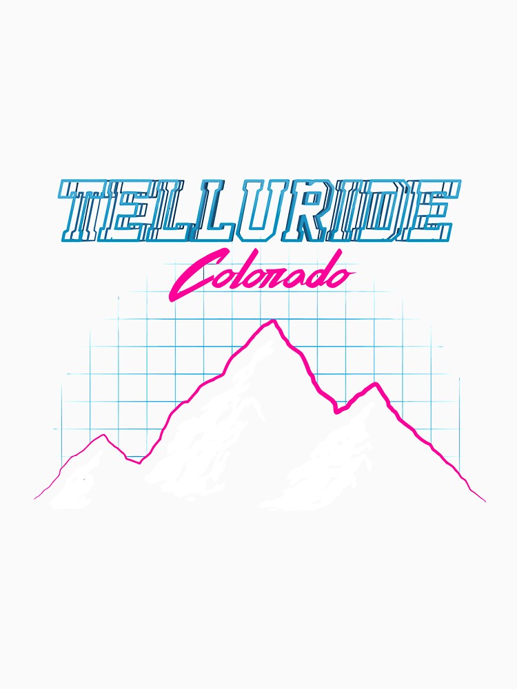 Telluride Colorado Usa Ski Resort 1980S Retro by tamburroallena