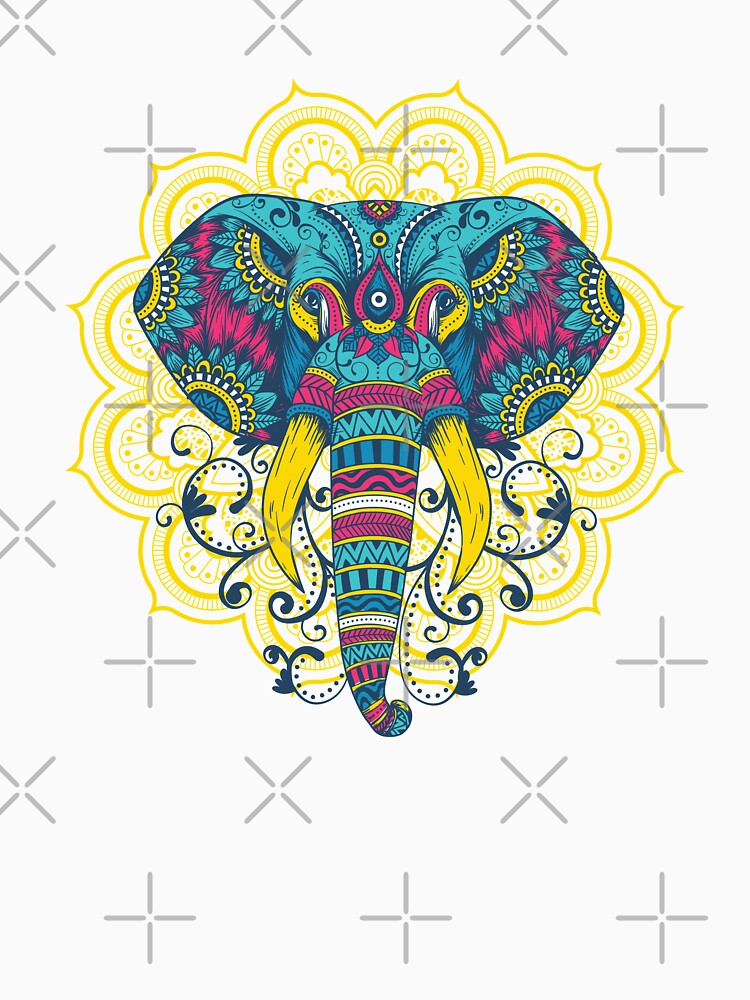 colorful mandala elephant by DerSenat