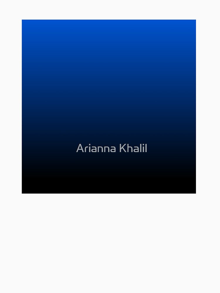 Blue to Black Ombre Gradient by Arianna Khalil