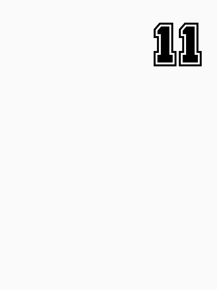 Number 11 - Classic Minimalist Digit by stickerorange