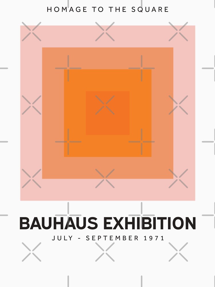 Homage To The Square Bauhaus Exhibition Orange by ahumbleconcept