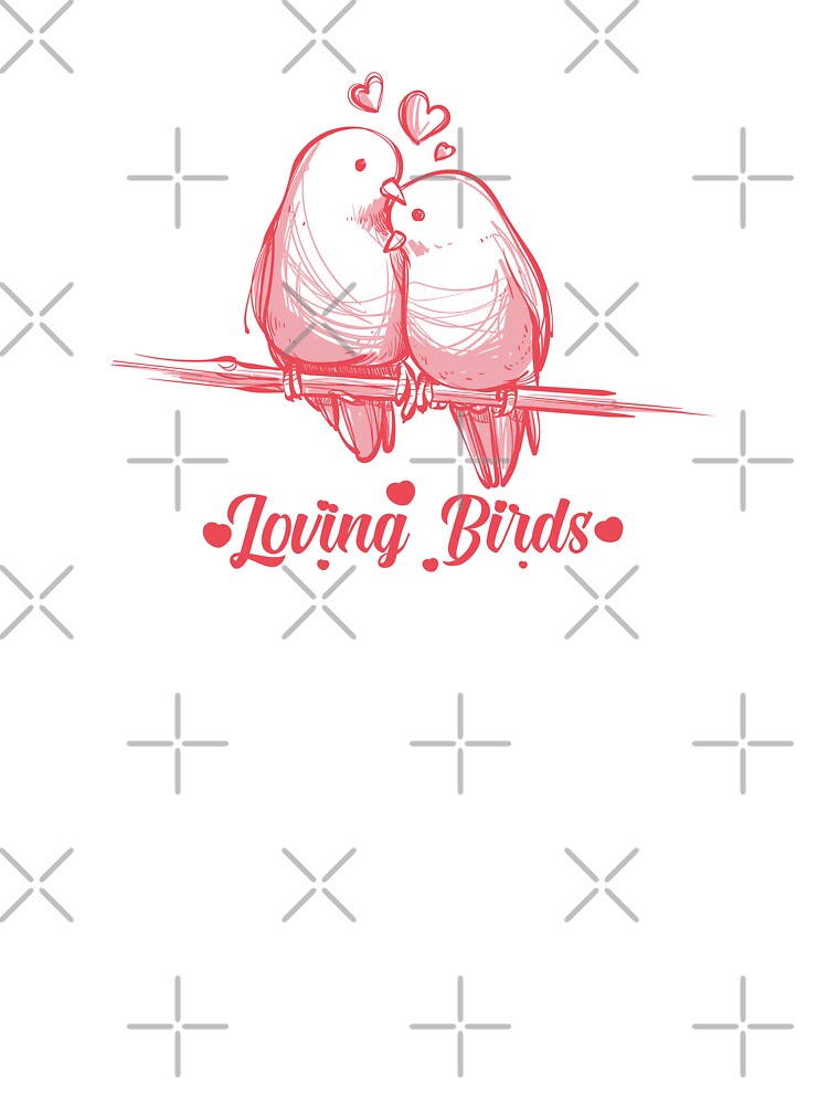 loving birds | love birds | happy birds | couple birds design art by tshirtsdesign9