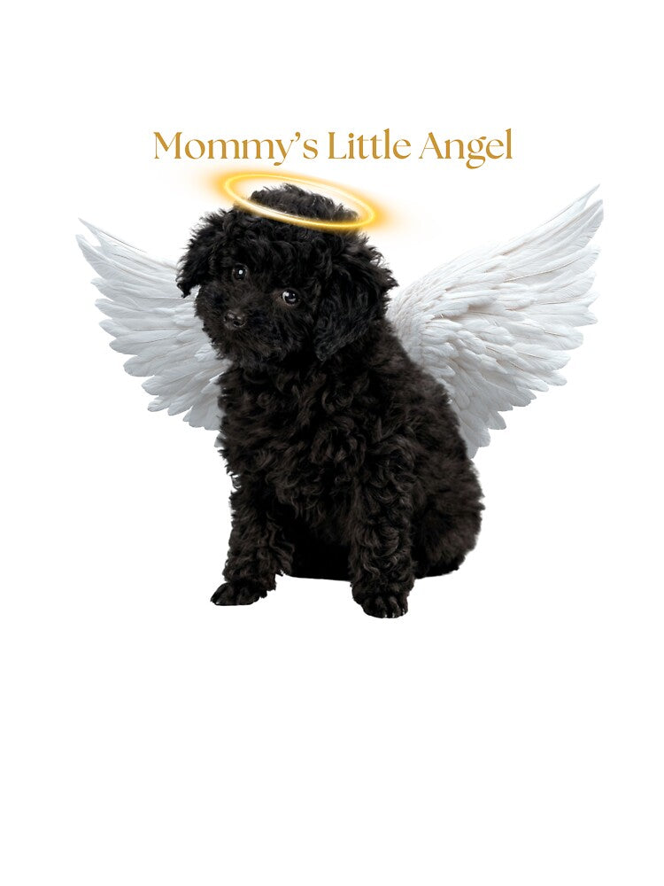Mommy's Little Angel Cute Poodle Gift Dog Mom by chaos-and-curls