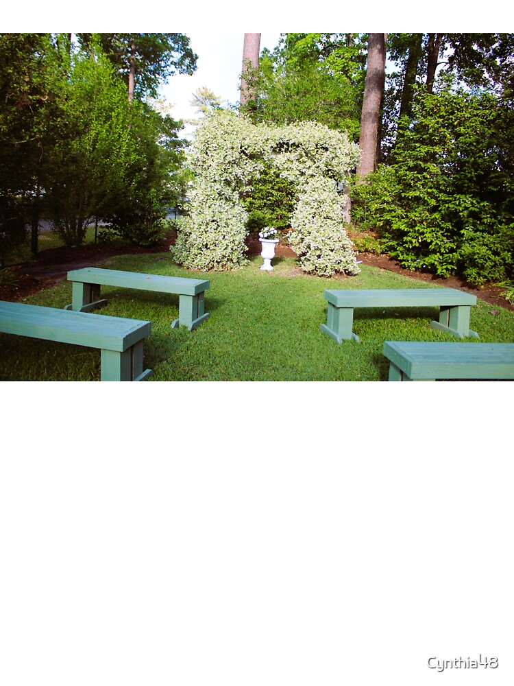 Garden Wedding Ceremony Setup by Cynthia48