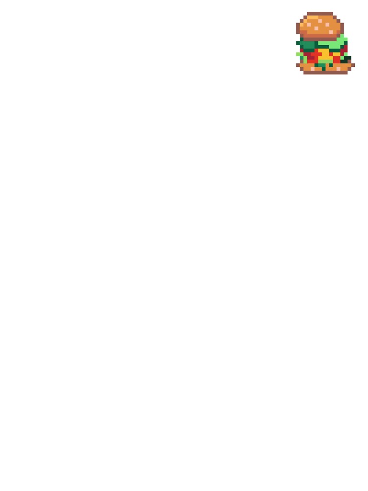 Pixel Art Burger by darkskinbender