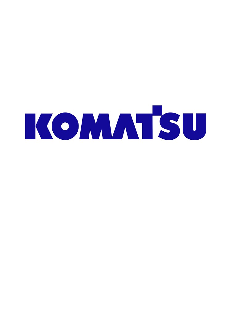 Komatsu Heavy Machinery Blue Corporate Logo by leilaka23