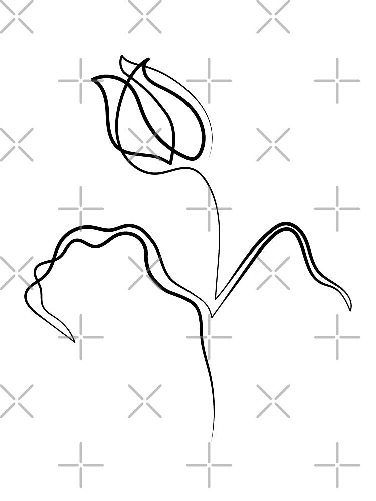 Tulip | One Line Artist | Minimal Art | One Line Art | Minimalist by One-Line-Artist