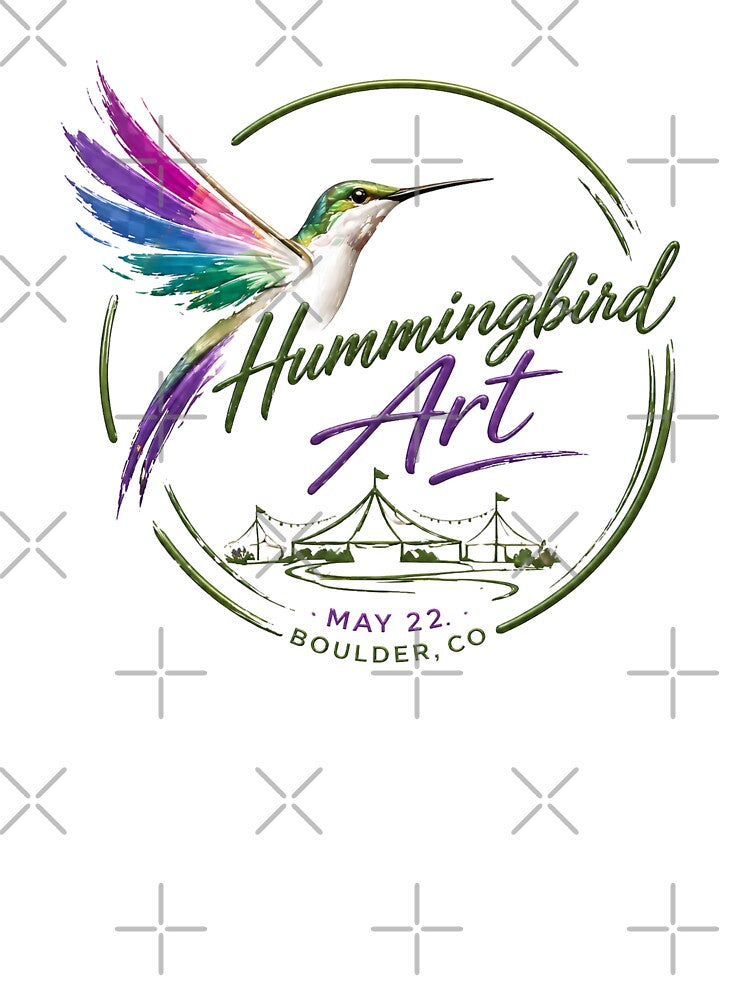 Hummingbird Art Event May 22 Boulder CO Watercolor Design by Combat Skies