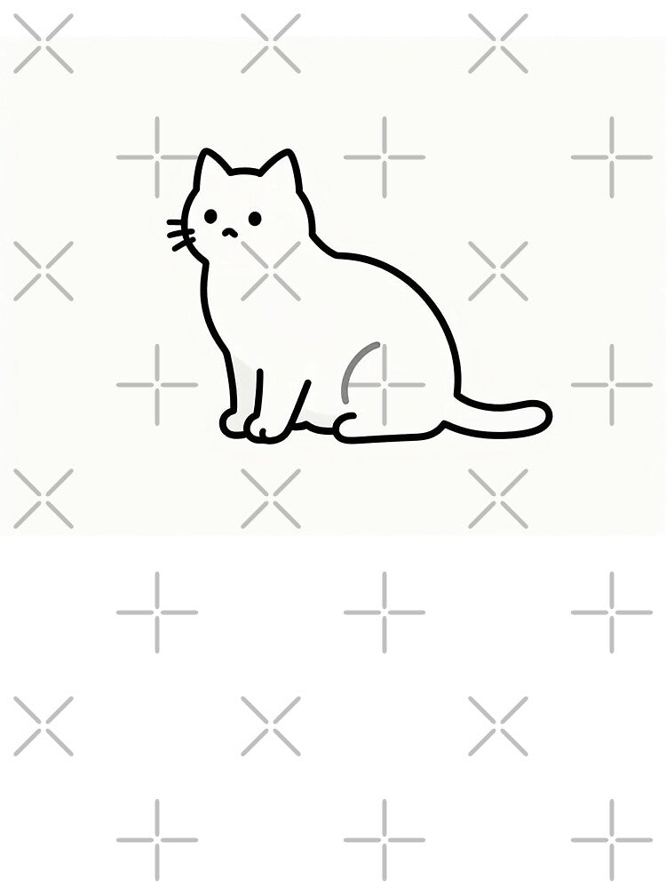 Single‑line cat  Black & white  Minimalist, nature‑soft aesthetic  Cute, simple, elegant by wallartofmio