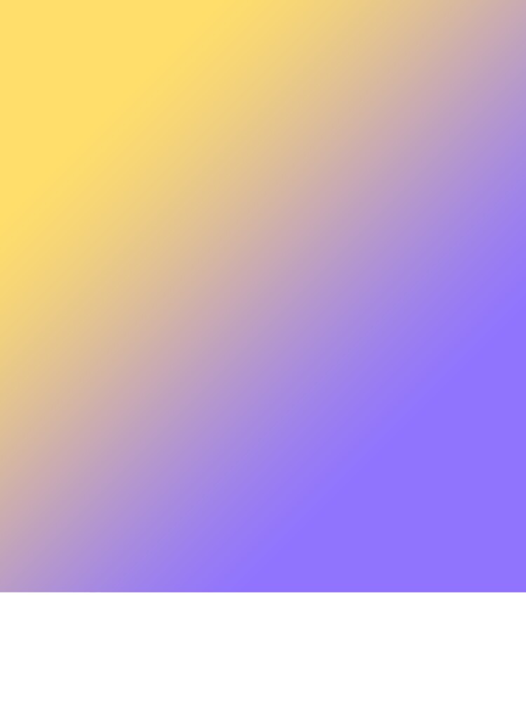 Aesthetic Sunrise Gradient - Soft Beige, Lavender Purple & Golden Yellow by Kodexstore