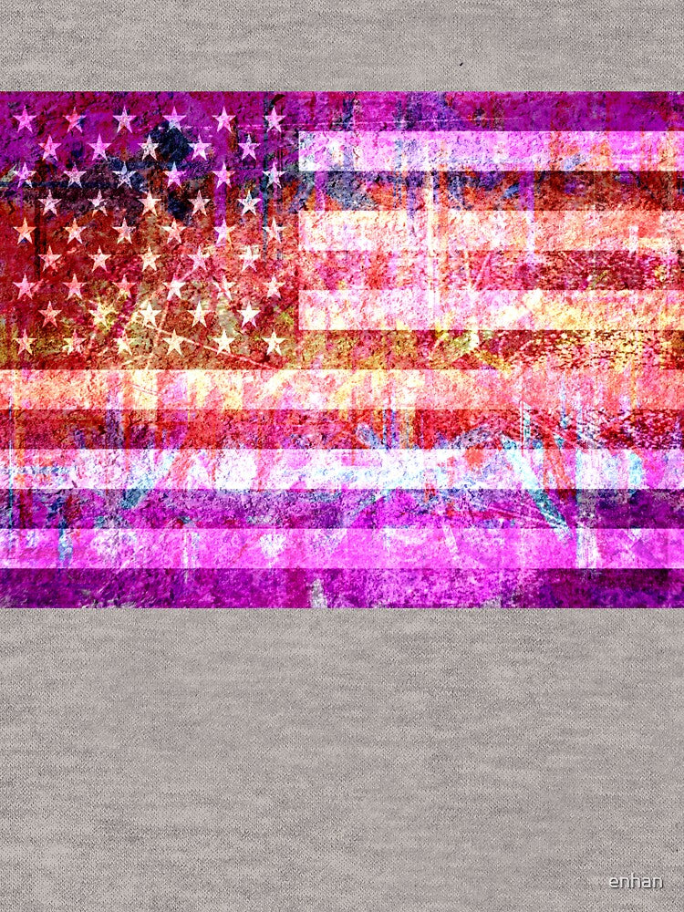 Art Grunge American Flag by enhan