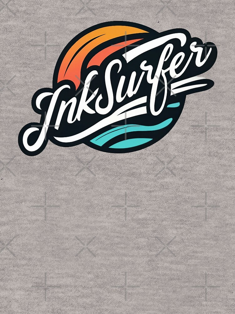 Vintage Style Ink Surfer by WallAndAll