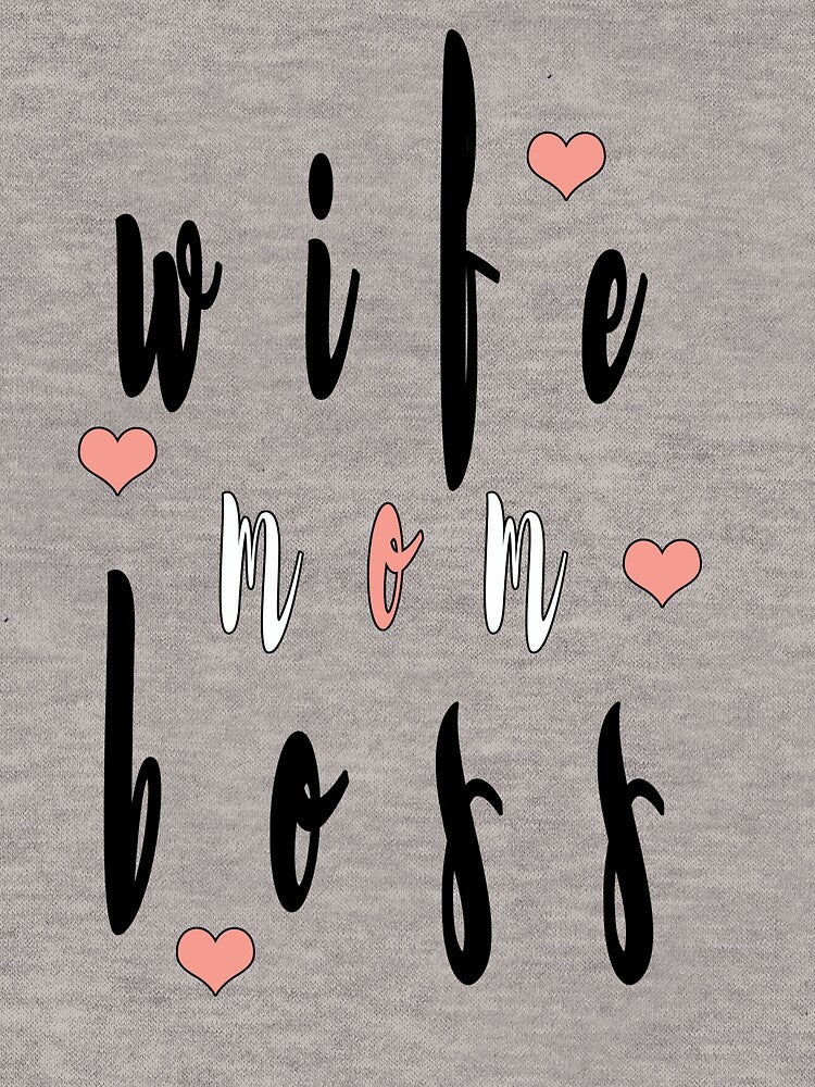 Women Wife Mom Boss Graphic Funny by chkokis Clothing