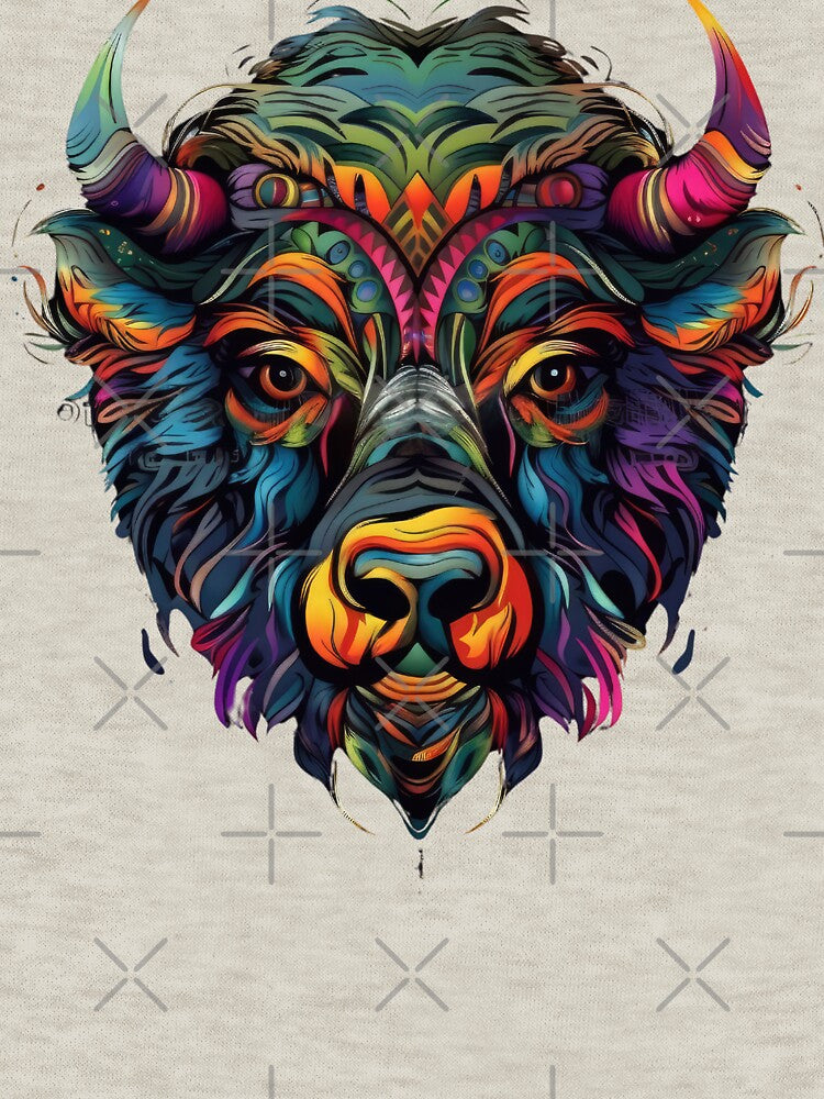 Bison Popart 3 by Toms Tee