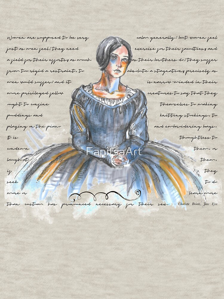 Jane Eyre Art - Feminist Quote - 2. by FanitsaArt