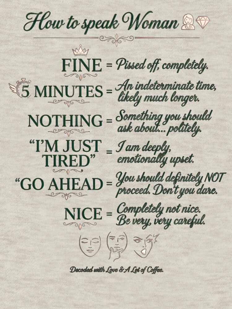 Womens Language Translator by Flirt-Teez