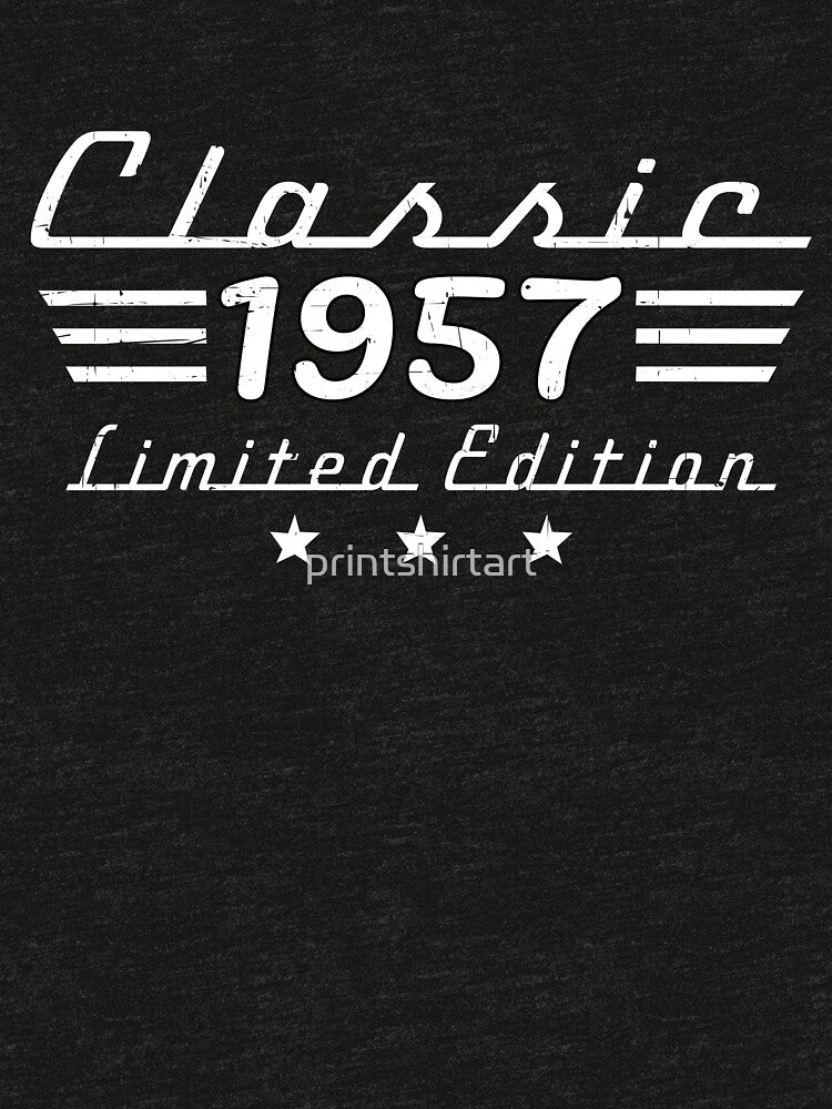 Classic 1957 Limited Edition Vintage Birthday Shirt | Retro 68th Birthday Gift by printshirtart