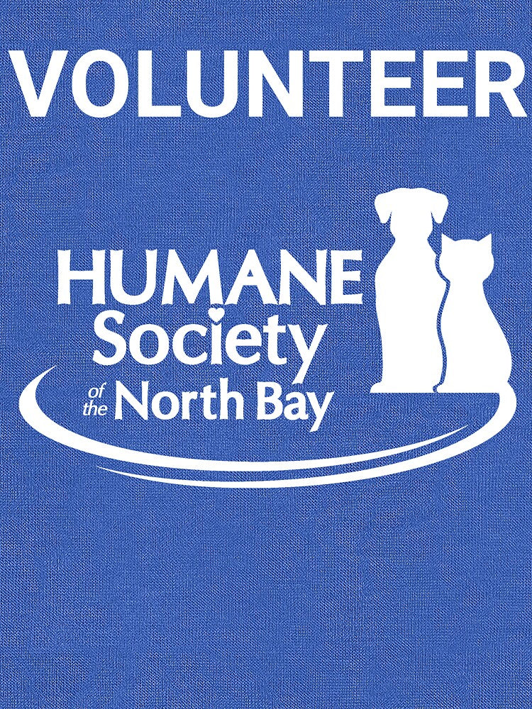 BACK WHITE logo with volunteer by Humane Society of the North Bay