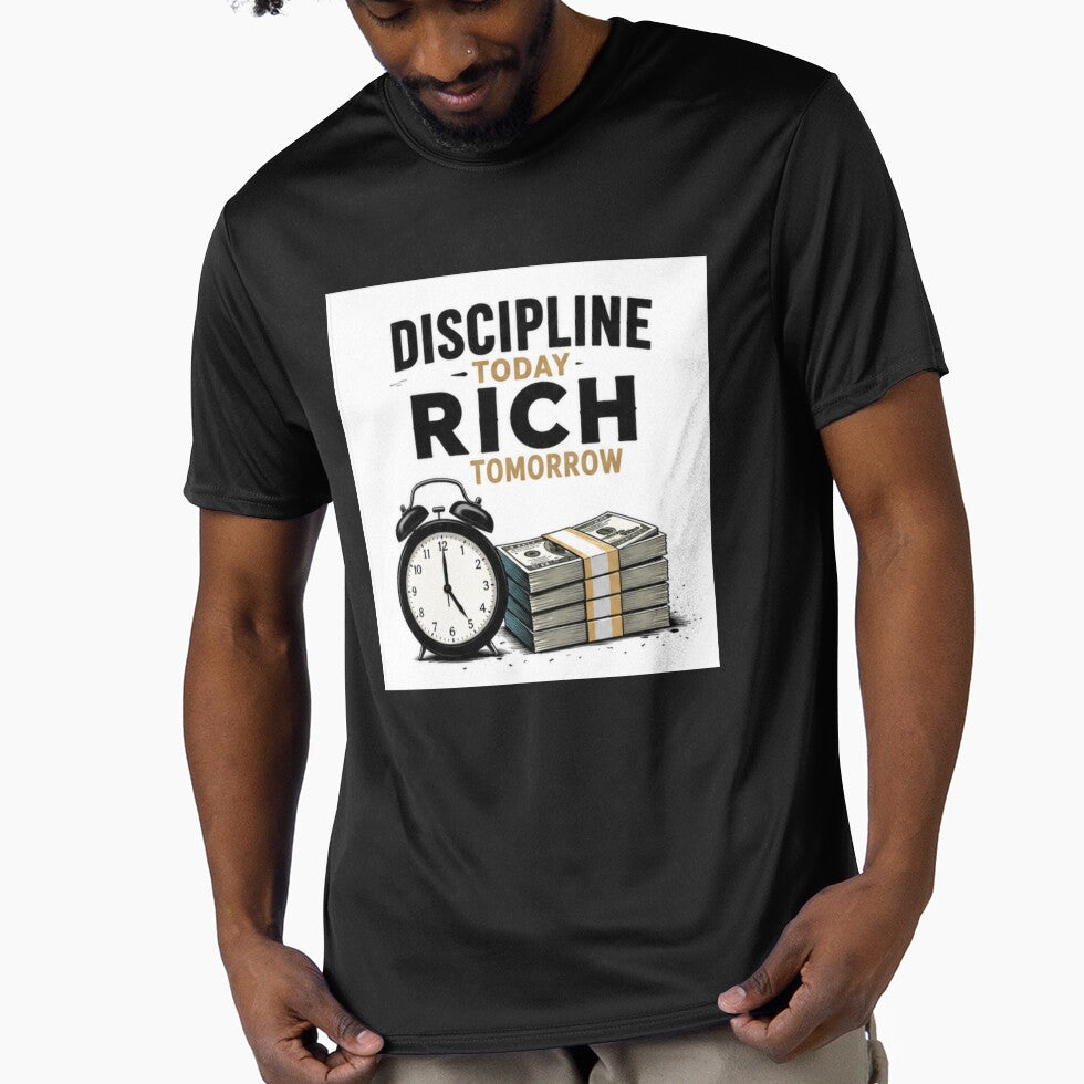 Discipline Today Rich Tomorrow by fadeinkstudio