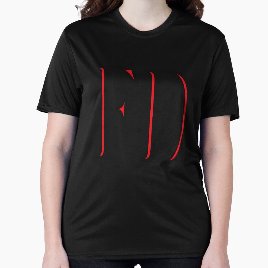 THE LETTERS -- F D -- IN RED AND BLACK COLOR by solgel47