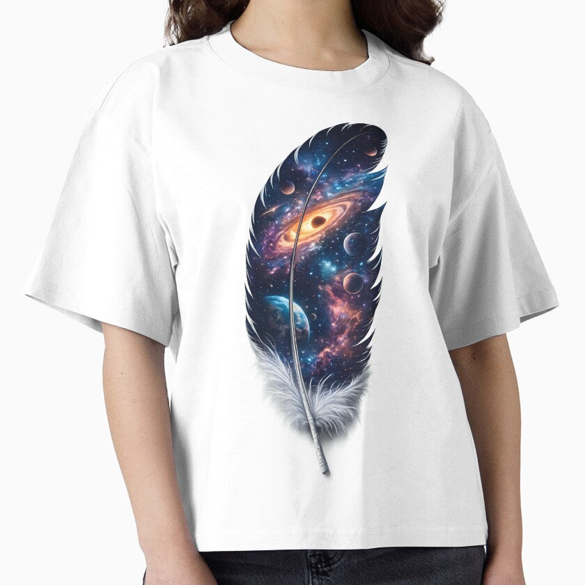 Cosmic Feather - Galaxy Space by FutureGarb