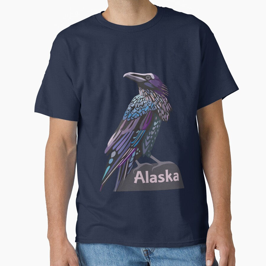 Alaska Raven Colorful Bird by nadya