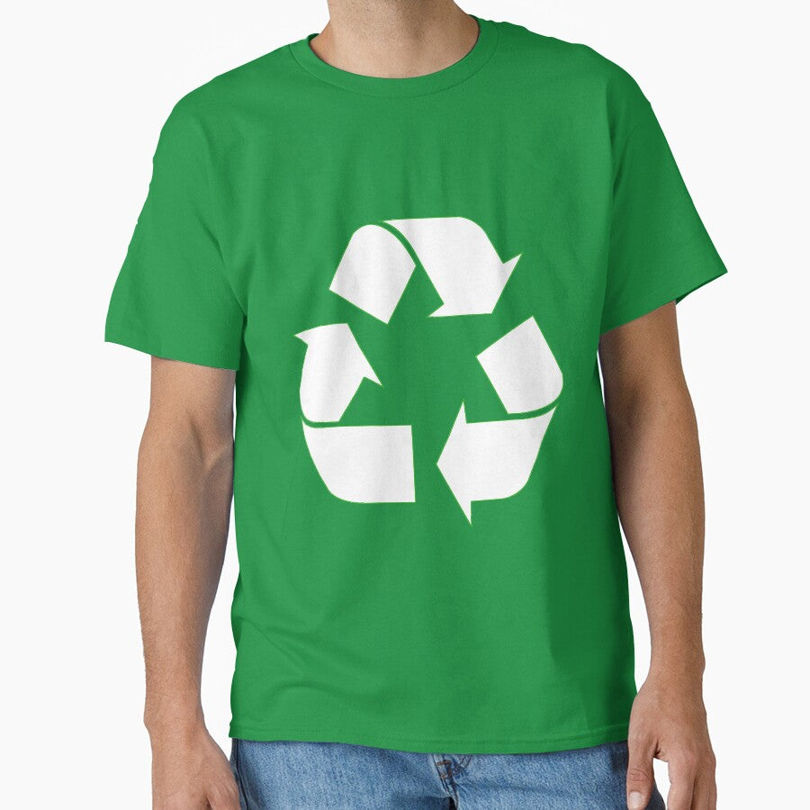 White Recycling Symbol by Symbolical