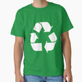 White Recycling Symbol by Symbolical