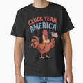 Cluck Yeah, America – Patriotic Chicken Cartoon by OldGloryForge
