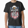 Patriotic Eagle Shield – “Made in the USA” Metallic Emblem by OldGloryForge