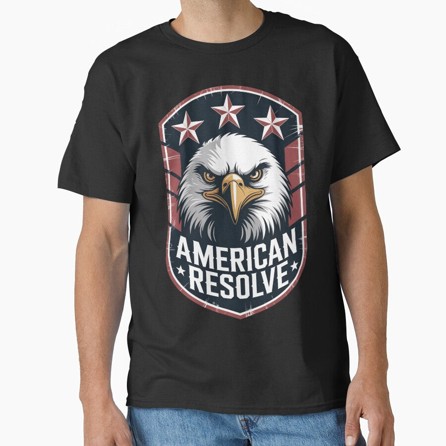 American Resolve Eagle Banner Badge by OldGloryForge