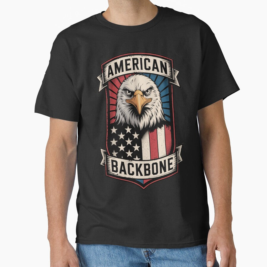 American Backbone Tall Patriotic Eagle Shield by OldGloryForge