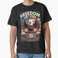 Freedom Ain’t Free Patriotic Eagle Podium Cartoon by OldGloryForge