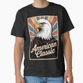 Vintage 1970s Bald Eagle — Retro Americana Sunburst Art by OldGloryForge