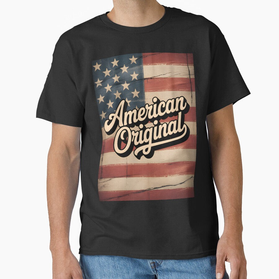 Vintage Distressed American Flag — Retro Americana “American Original” by OldGloryForge